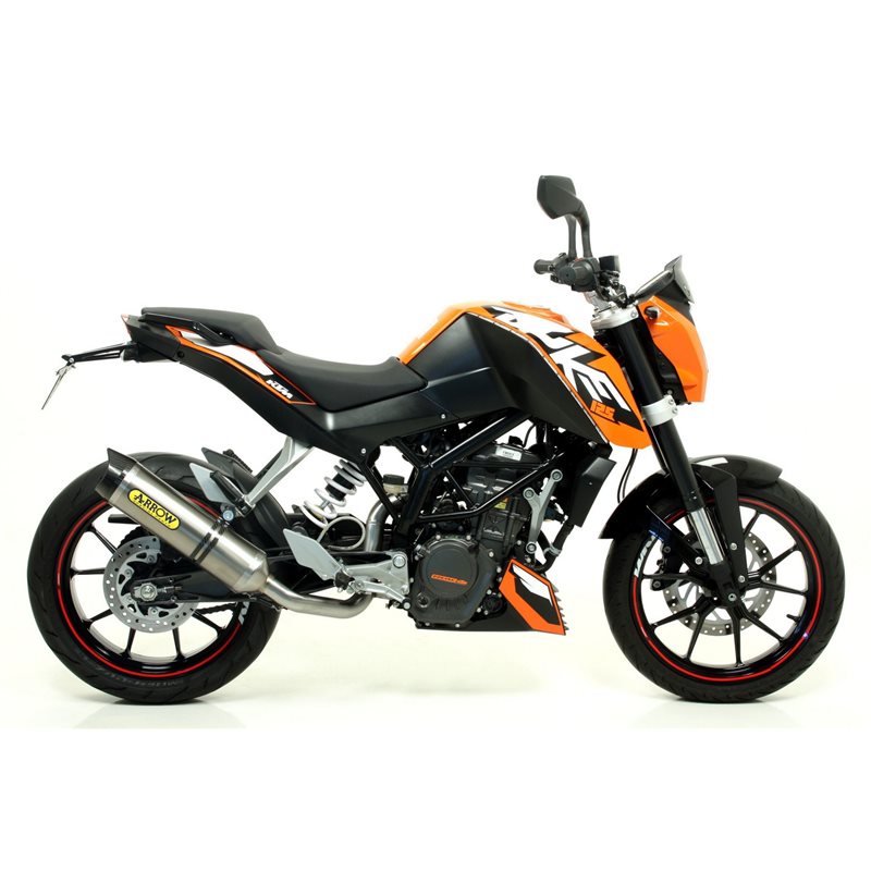 KTM DUKE 125 2011 - 2016 SILENCIOSO STREET THUNDER ALUMINIUM DARK"" KTM DUKE 125 2011 - 2016 SILENCIOSO STREET THUNDER ALUMINIUM DARK""